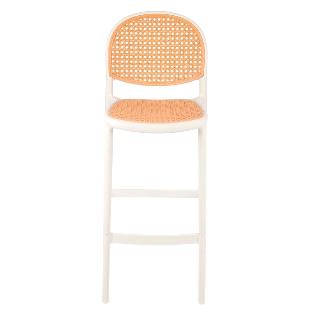 Kit 4 Banquetas alta para bancada Mumbai com assento anatômico 78 cm – Branco Kit 4 Banquetas alta para bancada Mumbai com assento anatômico 78 cm – Branco