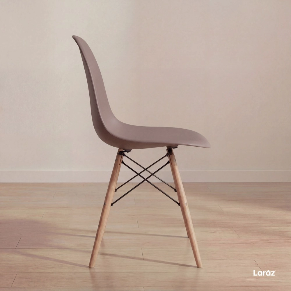 Kit 4 Cadeiras de jantar Charles Eames Eiffel DSW em Polipropileno - Fendi Kit 4 Cadeiras de jantar Charles Eames Eiffel DSW em Polipropileno - Fendi