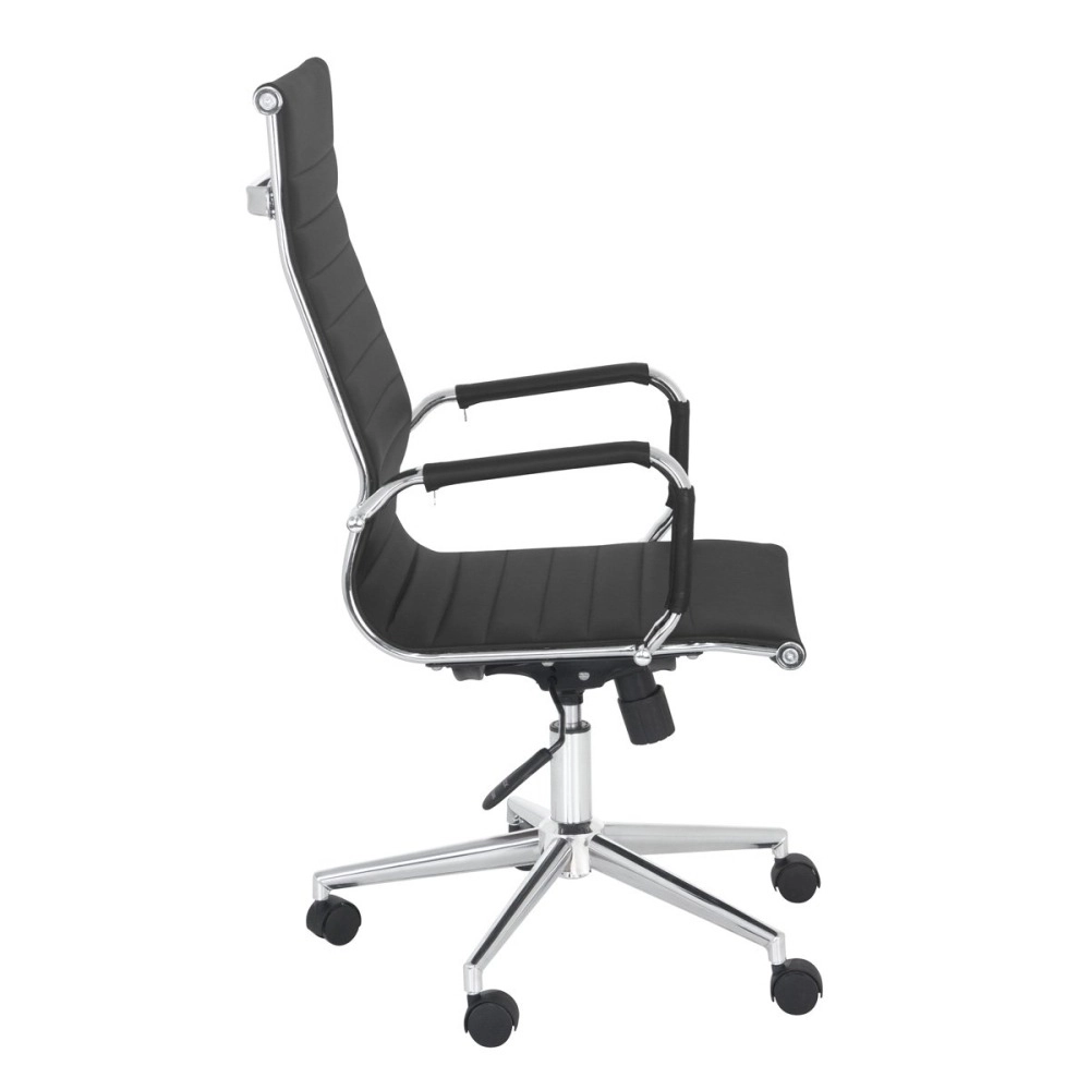 Kit 4 Cadeiras Esteirinha Diretor com rodízios para escritório – Preto Kit 4 Cadeiras Esteirinha Diretor com rodízios para escritório – Preto