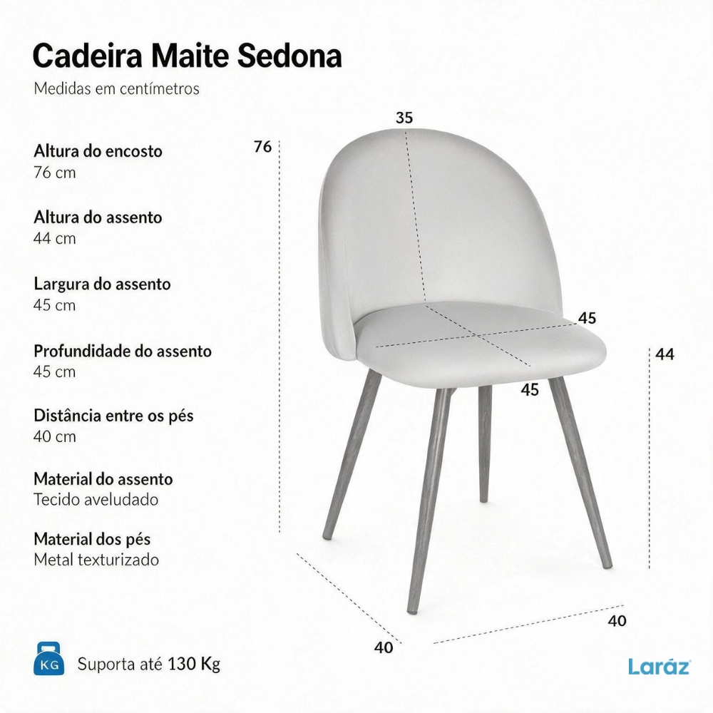 Kit 4 cadeiras estofada de jantar Maite Sedona em veludo – Verde Escuro Kit 4 cadeiras estofada de jantar Maite Sedona em veludo – Verde Escuro
