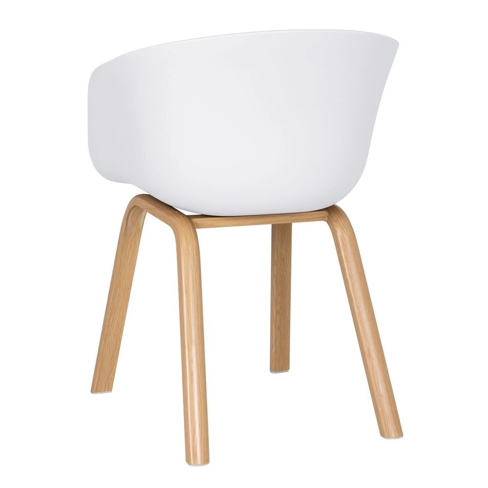 Kit 6 Cadeiras de jantar Cassia com design moderno e assento confortável – Branco Kit 6 Cadeiras de jantar Cassia com design moderno e assento confortável – Branco