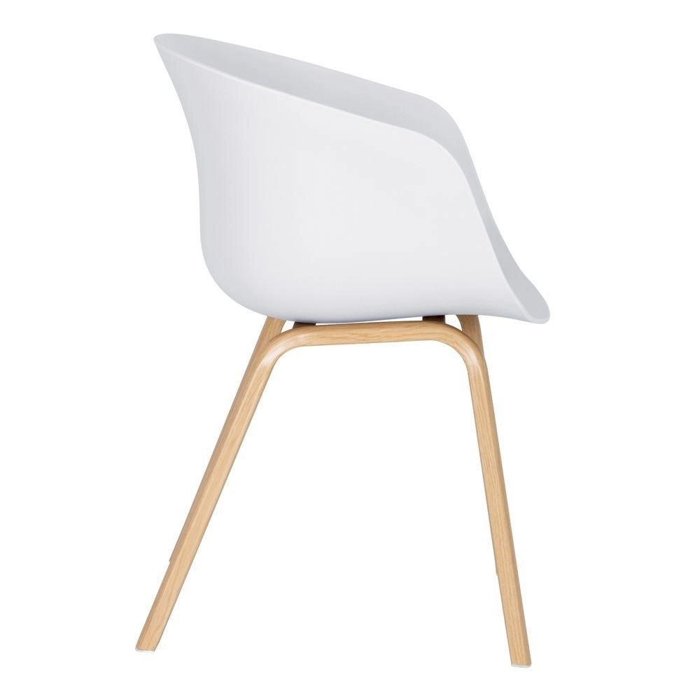 Kit 6 Cadeiras de jantar Cassia com design moderno e assento confortável – Branco Kit 6 Cadeiras de jantar Cassia com design moderno e assento confortável – Branco