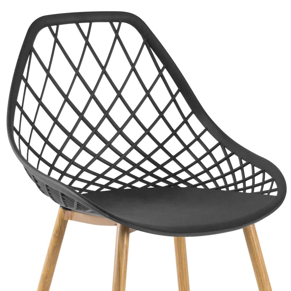 Kit 6 cadeiras de jantar Clarice Cloe com design contemporâneo – Preto Kit 6 cadeiras de jantar Clarice Cloe com design contemporâneo – Preto