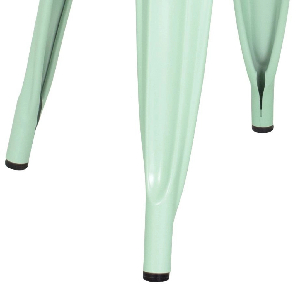 Kit 6 Cadeiras de jantar Iron Tolix com design industrial - Verde Claro