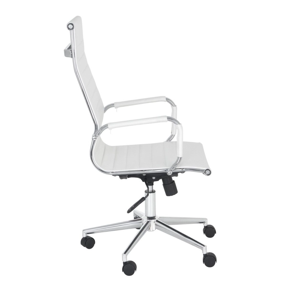 Kit 6 Cadeiras escritório Esteirinha Diretor Home office Kit Branco Kit 6 Cadeiras escritório Esteirinha Diretor Home office Kit Branco