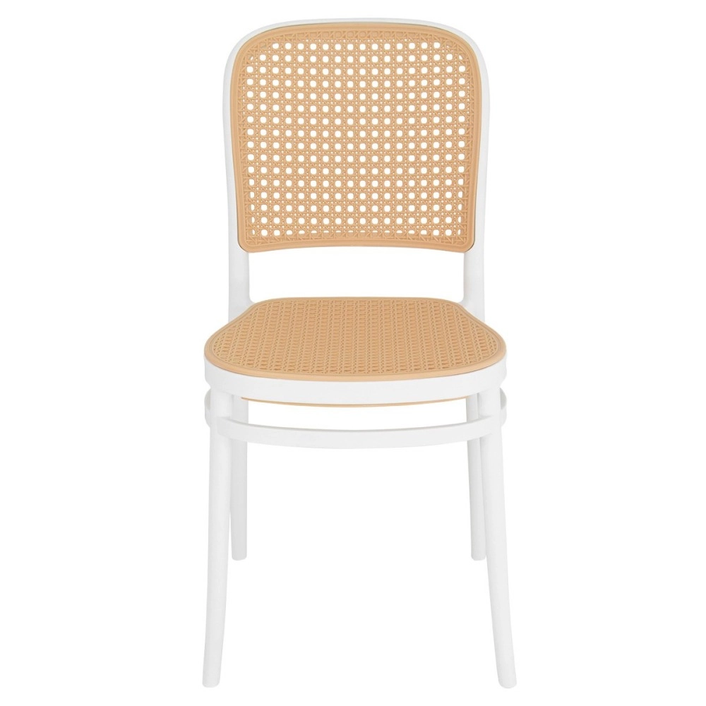 Kit 8 Cadeiras de jantar Amis Lola com design moderno e assento confortável - Branco