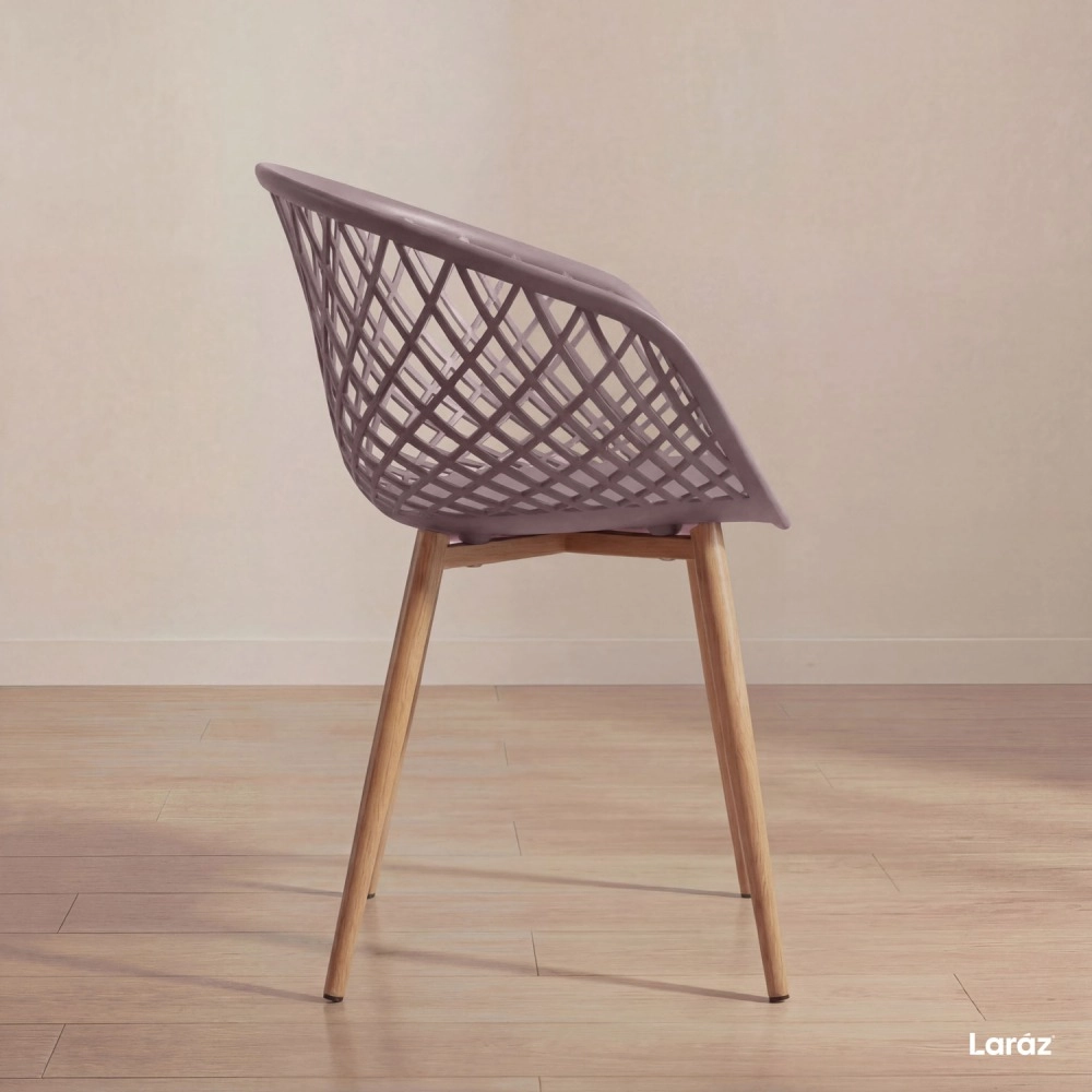 Kit 8 Cadeiras de jantar Clarice Nest com design moderno e anatômico - Fendi