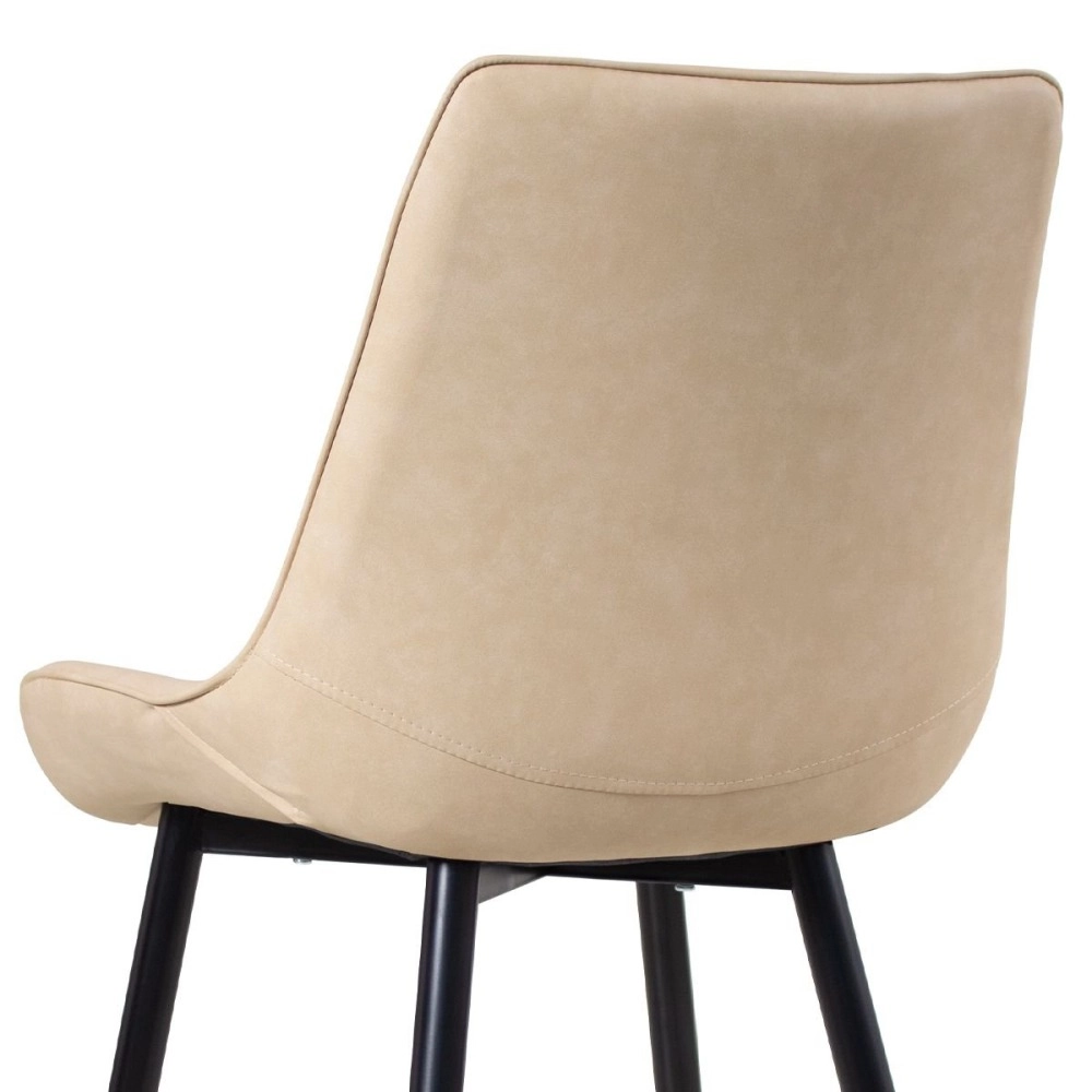 Kit 8 Cadeiras estofada Chicago com design industrial - Nude Vintage