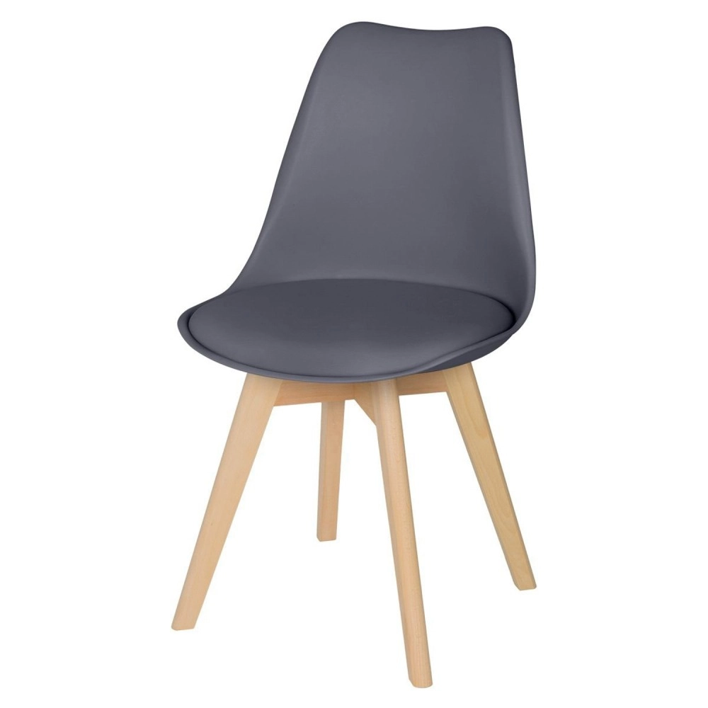 Kit com 2 Cadeiras de jantar Leda com assento estofado e design moderno - Fendi