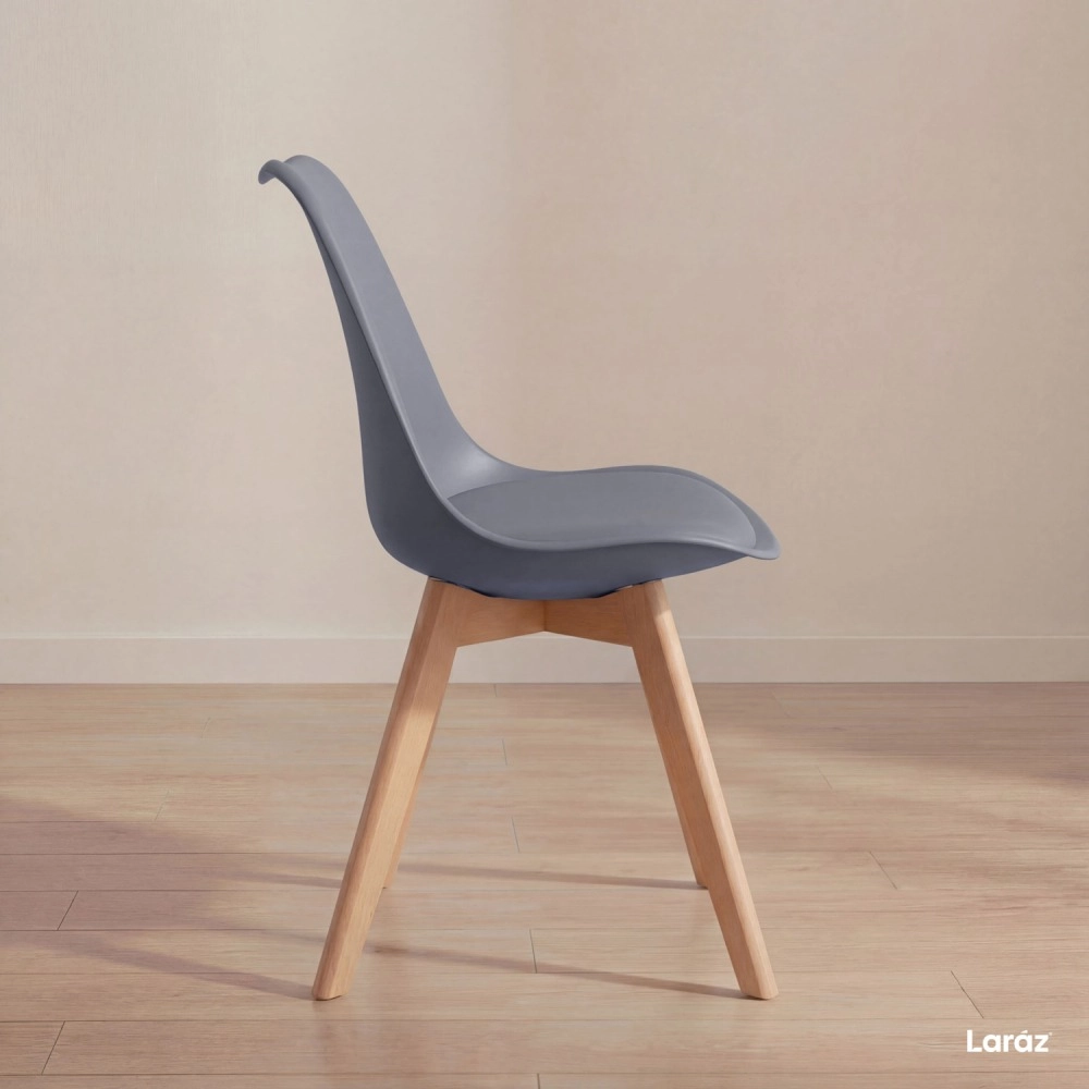 Kit com 2 Cadeiras de jantar Leda com assento estofado e design moderno - Fendi