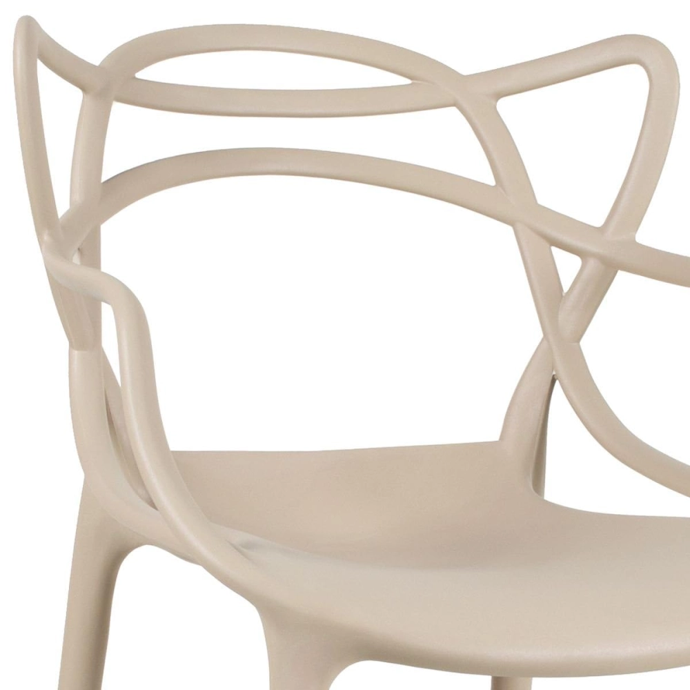 Kit com 2 Cadeiras Design Allegra Polipropileno Injetado Alta Densidade Empilhável Sala Cozinha Jantar Bar Jardim Varanda Nude Bege Kit com 2 Cadeiras Design Allegra Polipropileno Injetado Alta Densidade Empilhável Sala Cozinha Jantar Bar Jardim Varanda Nude Bege