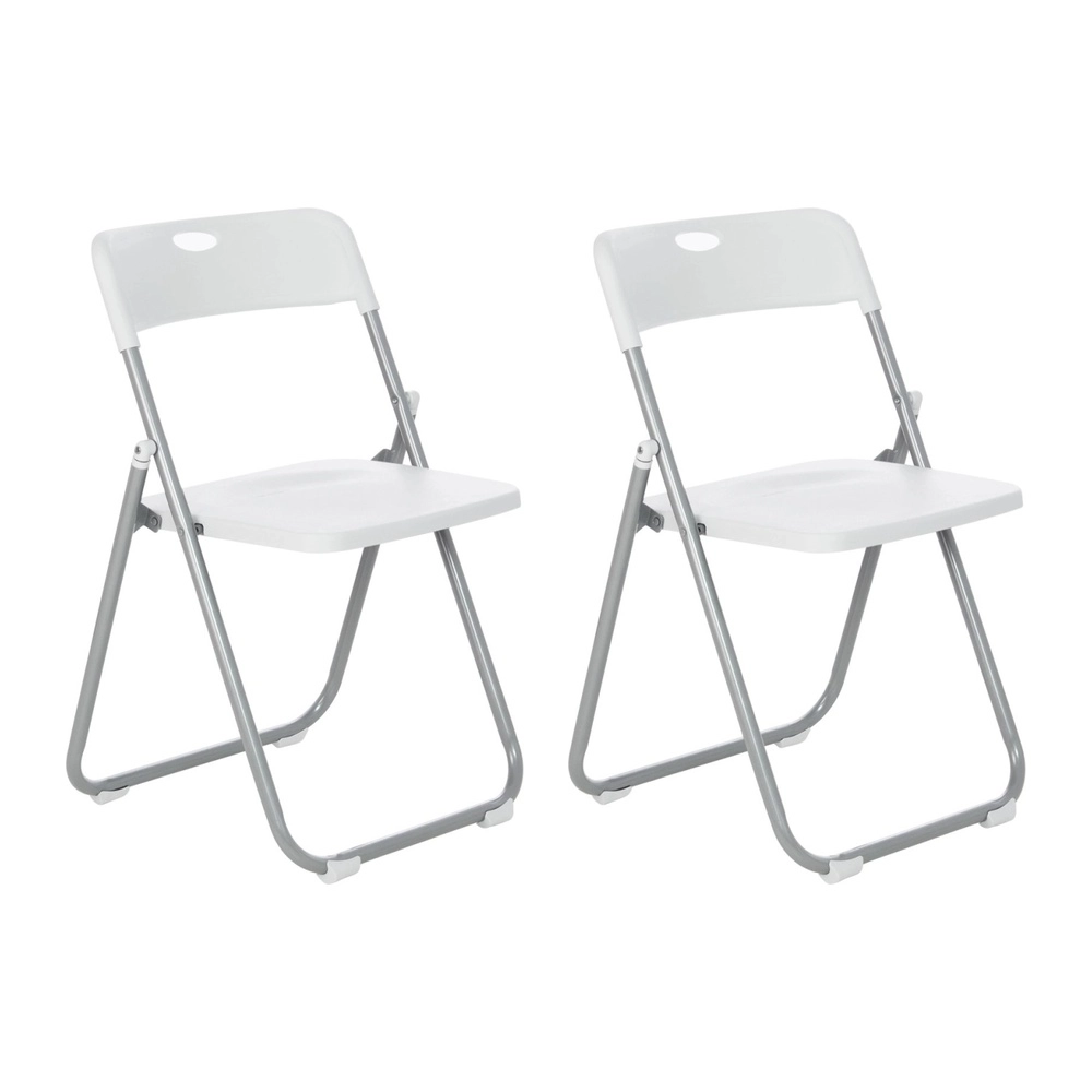 Kit com 2 Cadeiras dobráveis Fort para restaurante e espaços comerciais - Branco Kit com 2 Cadeiras dobráveis Fort para restaurante e espaços comerciais - Branco