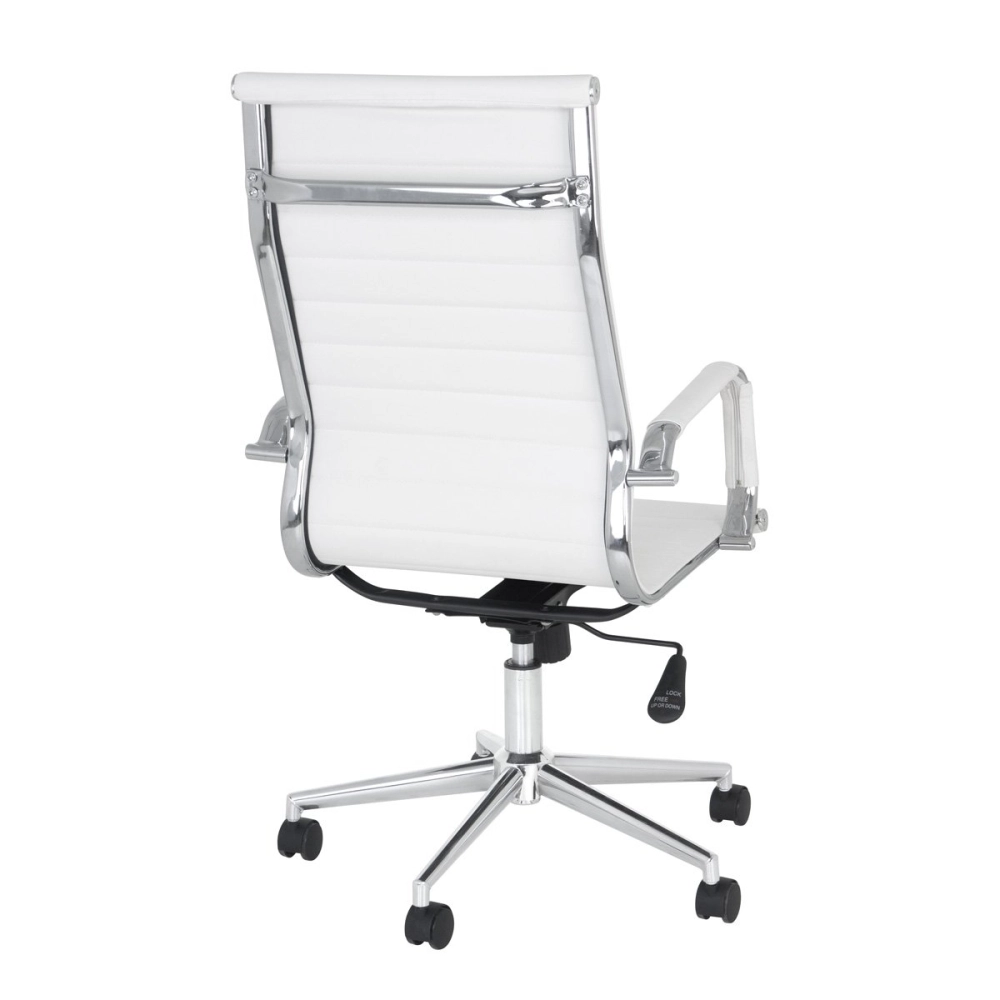 Kit com 2 Cadeiras Esteirinha Diretor com rodízios para escritório - Branco Kit com 2 Cadeiras Esteirinha Diretor com rodízios para escritório - Branco