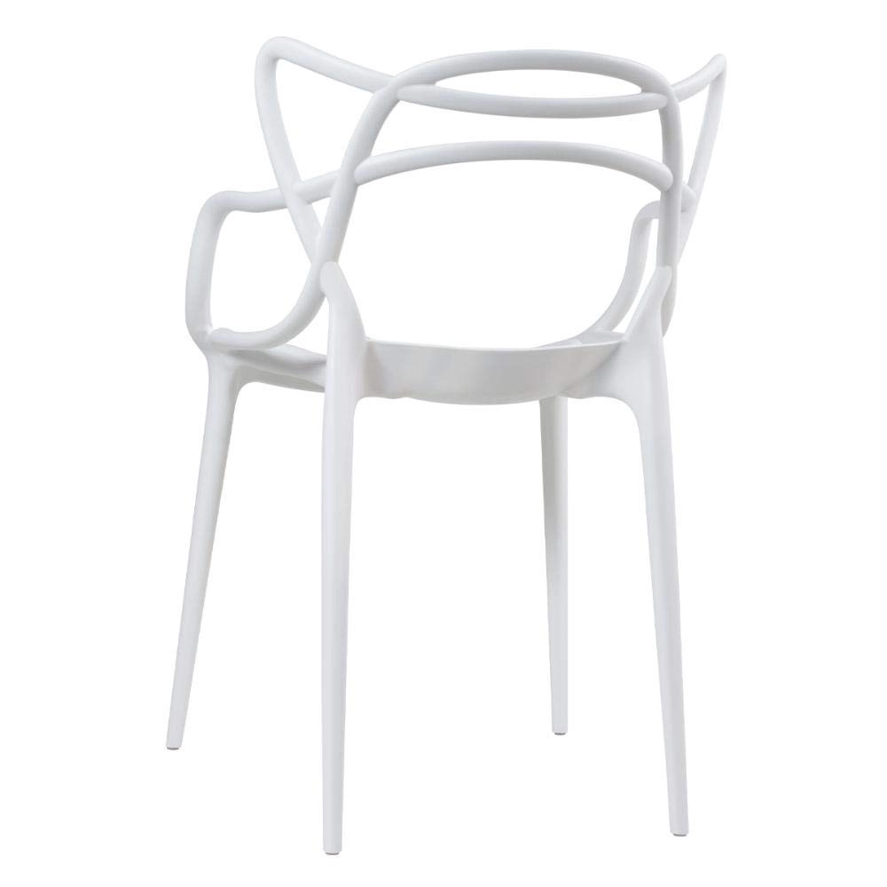 Kit com 2 Cadeiras Master Allegra Design Moderno em Polipropileno para Cozinha e Sala de Jantar - Branco Kit com 2 Cadeiras Master Allegra Design Moderno em Polipropileno para Cozinha e Sala de Jantar - Branco