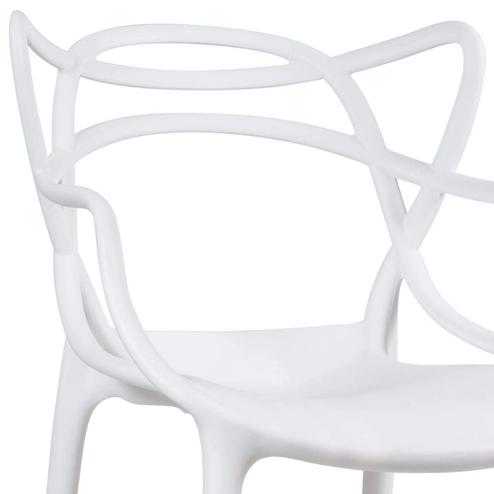 Kit com 2 Cadeiras Master Allegra Design Moderno em Polipropileno para Cozinha e Sala de Jantar - Branco Kit com 2 Cadeiras Master Allegra Design Moderno em Polipropileno para Cozinha e Sala de Jantar - Branco