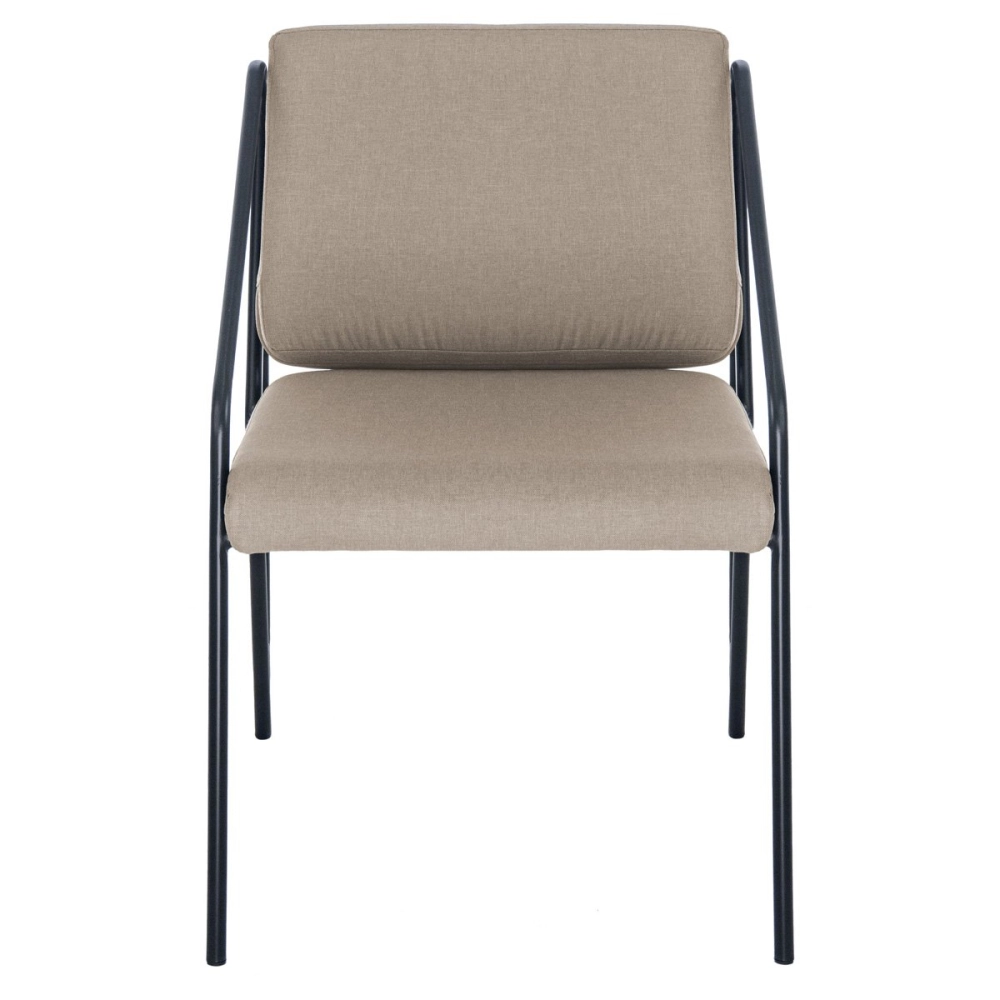 Kit com 2 Cadeiras Poltrona estofada Bergen com design nórdico escandinavo - nude Kit com 2 Cadeiras Poltrona estofada Bergen com design nórdico escandinavo - nude