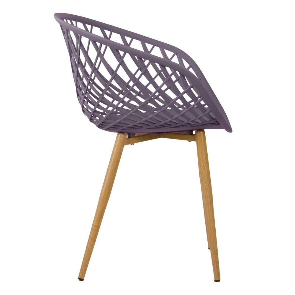 Kit com 4 Cadeiras Clarice Nest com Design Moderno para Cozinha e Sala de Jantar - Cinza névoa Kit com 4 Cadeiras Clarice Nest com Design Moderno para Cozinha e Sala de Jantar - Cinza névoa