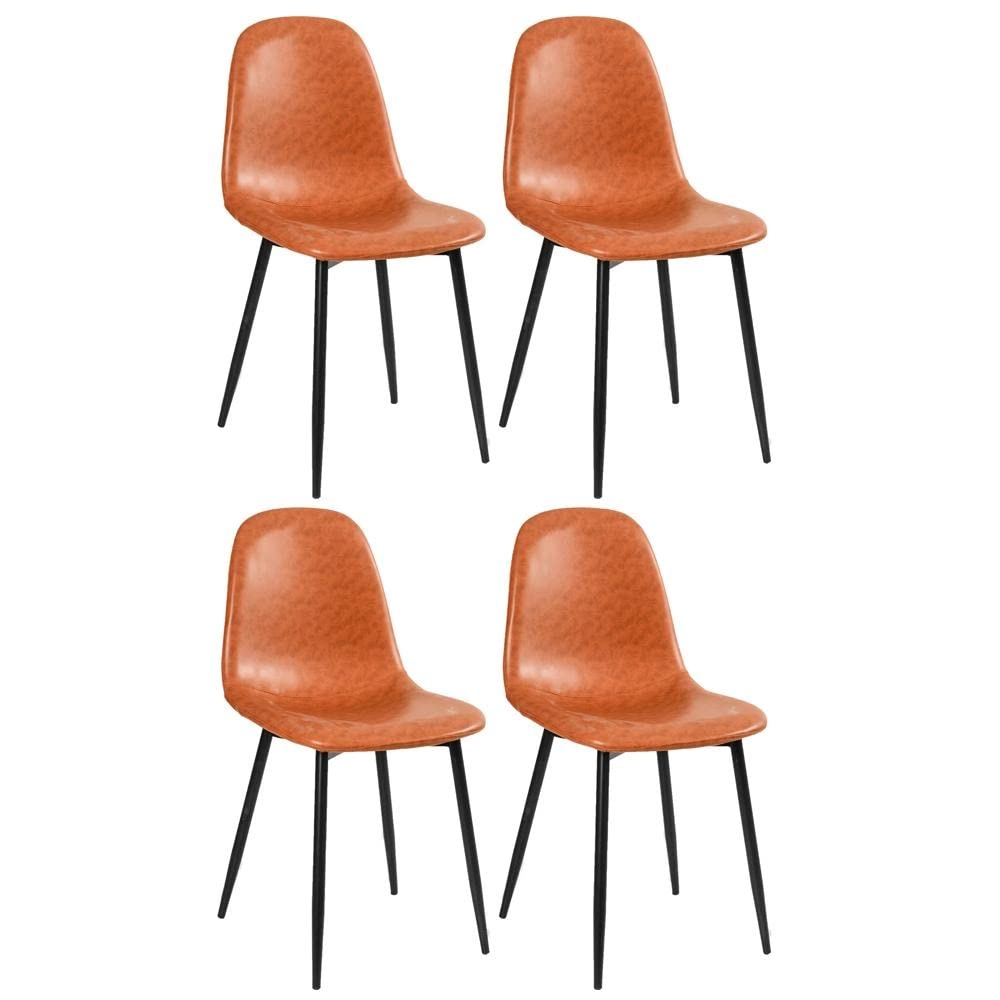Kit com 4 Cadeiras estofadas Montana - Caramelo