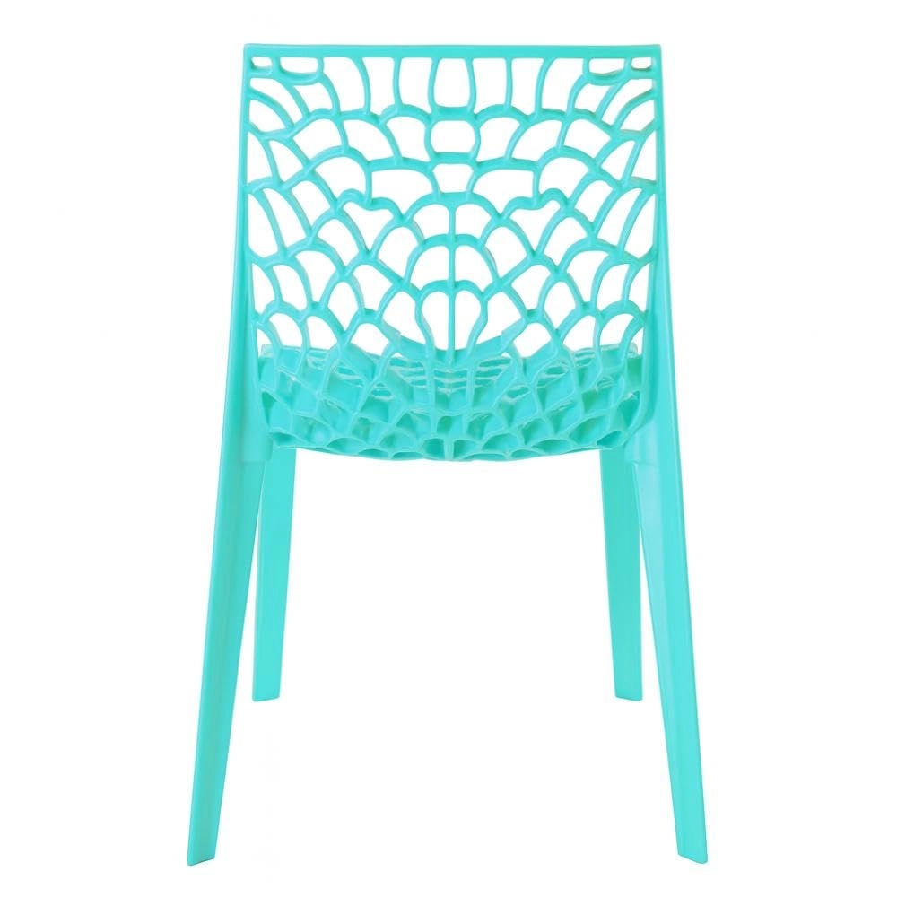 Kit com 4 Cadeiras Gruvyer com Design Contemporâneo Encosto e Assento Anatômico - Azul tiffany Kit com 4 Cadeiras Gruvyer com Design Contemporâneo Encosto e Assento Anatômico - Azul tiffany