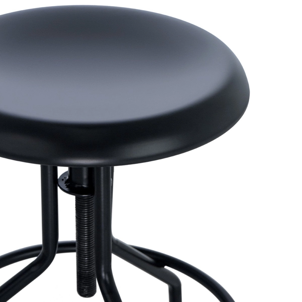Kit com 6 Banquetas altas para cozinha industrial York com banco giratório - Preto Kit com 6 Banquetas altas para cozinha industrial York com banco giratório - Preto