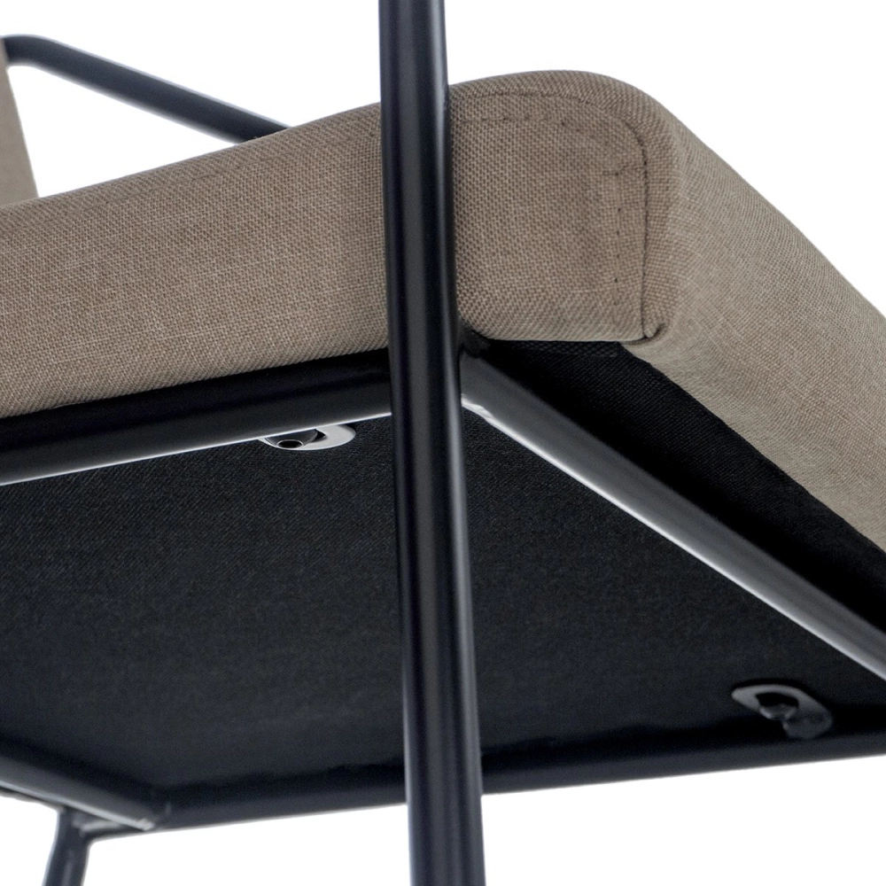 Kit com 6 Cadeiras Poltrona estofada Bergen com design nórdico escandinavo - nude Kit com 6 Cadeiras Poltrona estofada Bergen com design nórdico escandinavo - nude