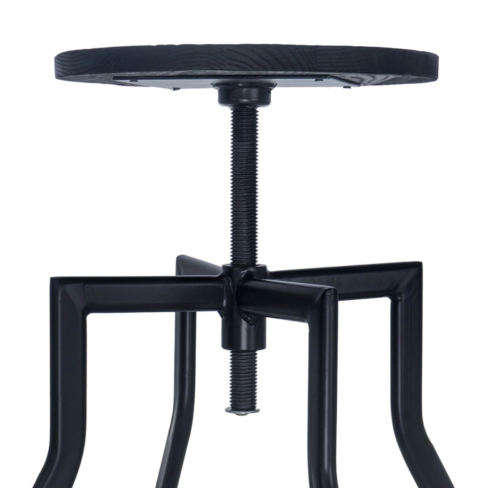 Kit com 8 Banquetas giratórias industriais Turner - Preto Kit com 8 Banquetas giratórias industriais Turner - Preto