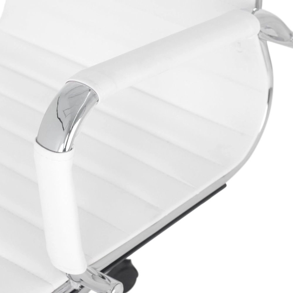 Kit com 8 Cadeiras Esteirinha Diretor com rodízios para escritório - Branco Kit com 8 Cadeiras Esteirinha Diretor com rodízios para escritório - Branco