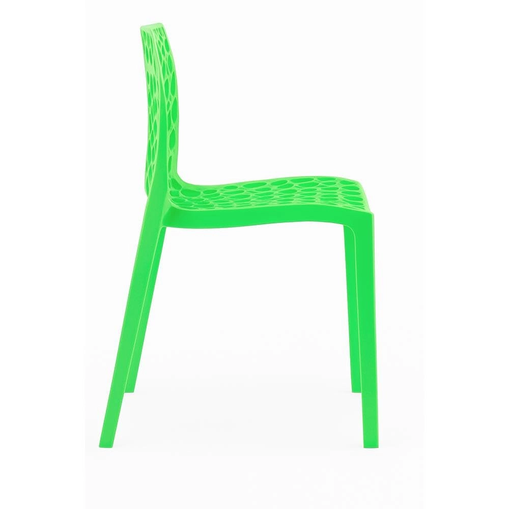 Kit com 8 Cadeiras Gruvyer com Design Contemporâneo Encosto e Assento Anatômico - Verde Claro Kit com 8 Cadeiras Gruvyer com Design Contemporâneo Encosto e Assento Anatômico - Verde Claro