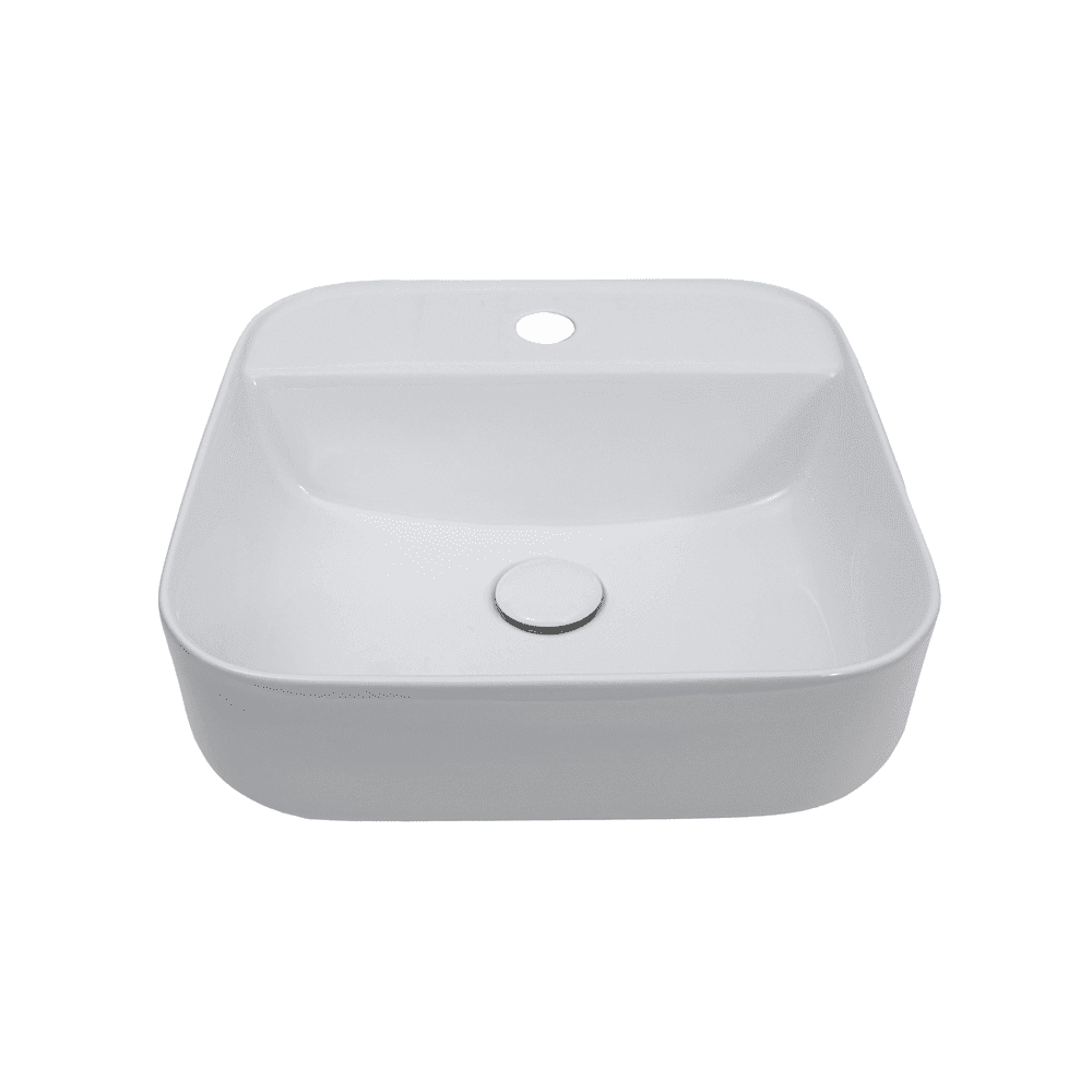 Kit Cuba de Apoio para Banheiro e Torneira Misturador Monocomando Alta Madeira Pingoo.casa - Branco e Prata Kit Cuba de Apoio para Banheiro e Torneira Misturador Monocomando Alta Madeira Pingoo.casa - Branco e Prata