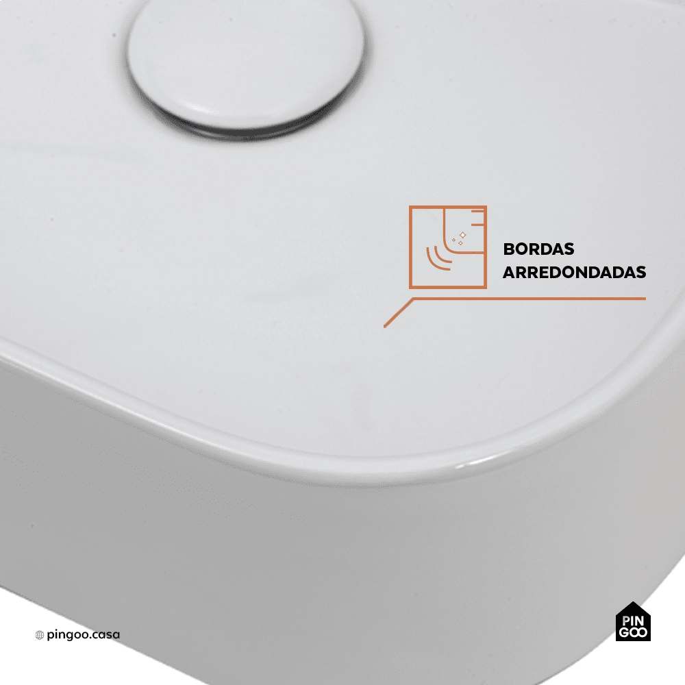 Kit Cuba de Apoio para Banheiro e Torneira Misturador Monocomando Alta Madeira Pingoo.casa - Branco e Preto Kit Cuba de Apoio para Banheiro e Torneira Misturador Monocomando Alta Madeira Pingoo.casa - Branco e Preto