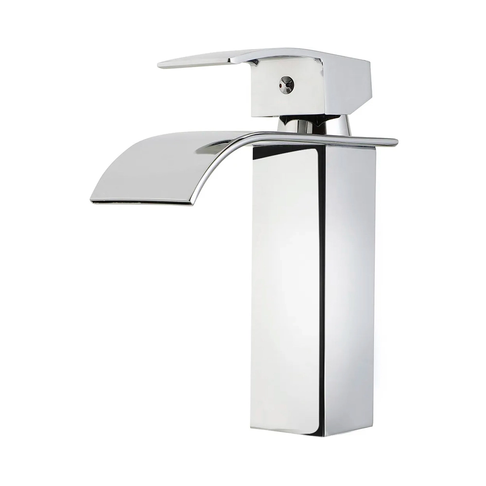 Kit Cuba de Apoio para Banheiro e Torneira Misturador Monocomando Baixa Paraná Pingoo.casa - Branco e Prata Kit Cuba de Apoio para Banheiro e Torneira Misturador Monocomando Baixa Paraná Pingoo.casa - Branco e Prata