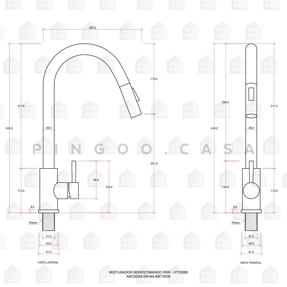 Kit Cuba Dupla Gourmet Nukini com Tábua de Corte e Torneira Misturador Monocomando Iriri Pingoo.casa - Prata Kit Cuba Dupla Gourmet Nukini com Tábua de Corte e Torneira Misturador Monocomando Iriri Pingoo.casa - Prata