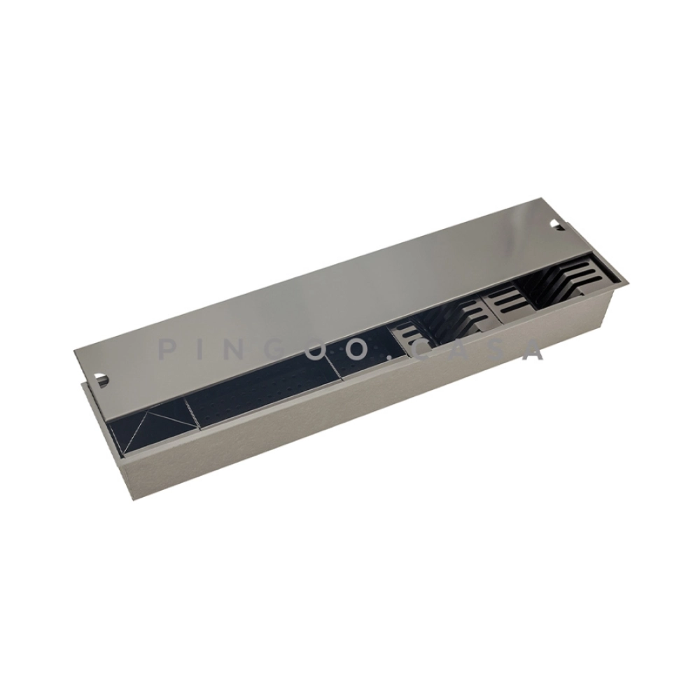 Kit Cuba Gourmet Awá 78x43cm e Calha Waiana Embutida 92x19cm Preto Aço Inox 304