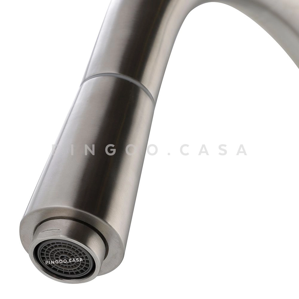 Kit Cuba Gourmet Borari com Tábua de Corte Carajás e Torneira Misturador Monocomando Extensível Apurema Pingoo.casa - Prata Kit Cuba Gourmet Borari com Tábua de Corte Carajás e Torneira Misturador Monocomando Extensível Apurema Pingoo.casa - Prata