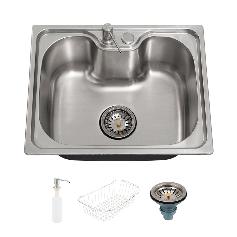 Kit Cuba Gourmet Nawa com Tábua de Corte e Torneira Misturador Monocomando Munim Pingoo.casa - Prata e Preto Kit Cuba Gourmet Nawa com Tábua de Corte e Torneira Misturador Monocomando Munim Pingoo.casa - Prata e Preto