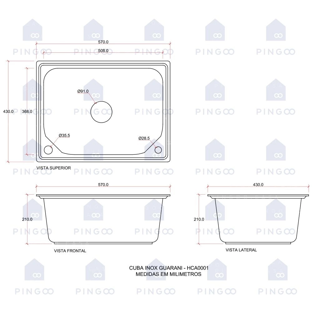 Kit Cuba Gourmet para Cozinha com Acessórios Aço Inox 201 57x43cm Guarani e Torneira Misturador Monocomando Munim Prata