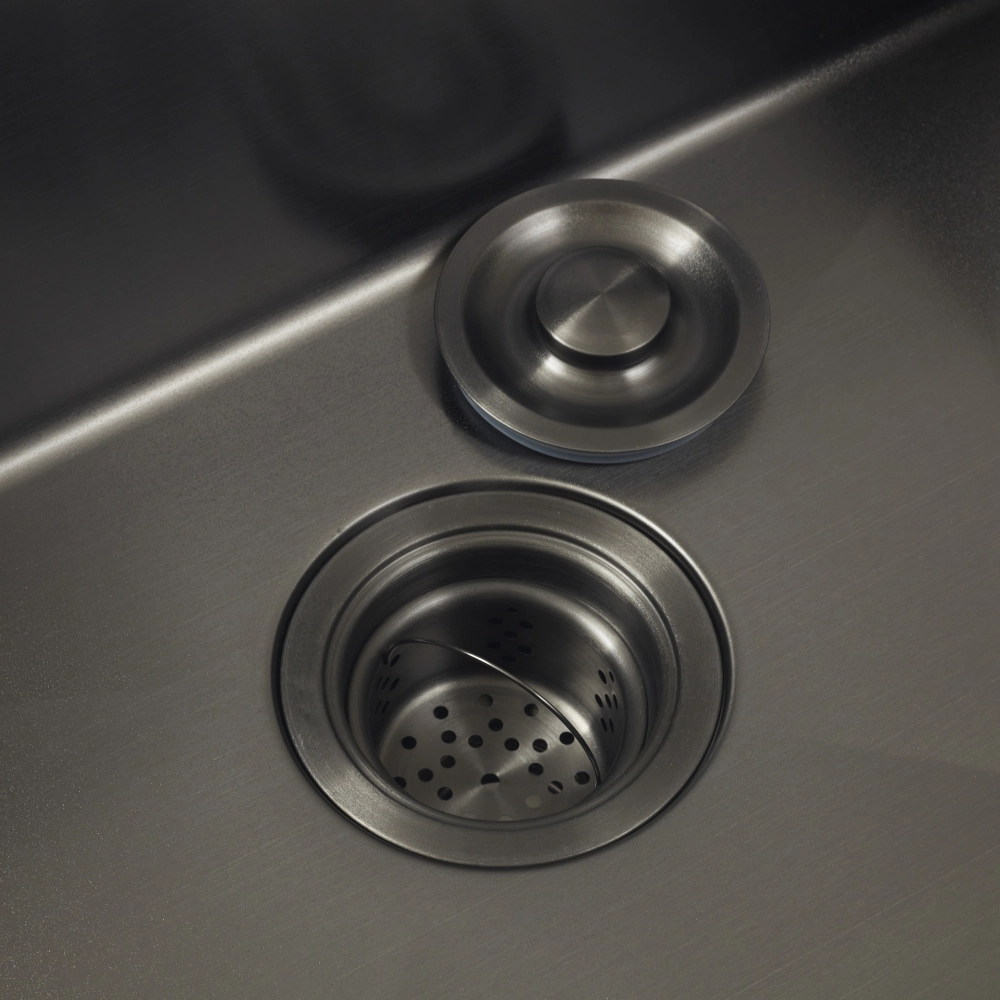 Kit Cuba Gourmet Terena 58x45cm e Calha Waiana Embutida 60x19cm Preto Aço Inox 304