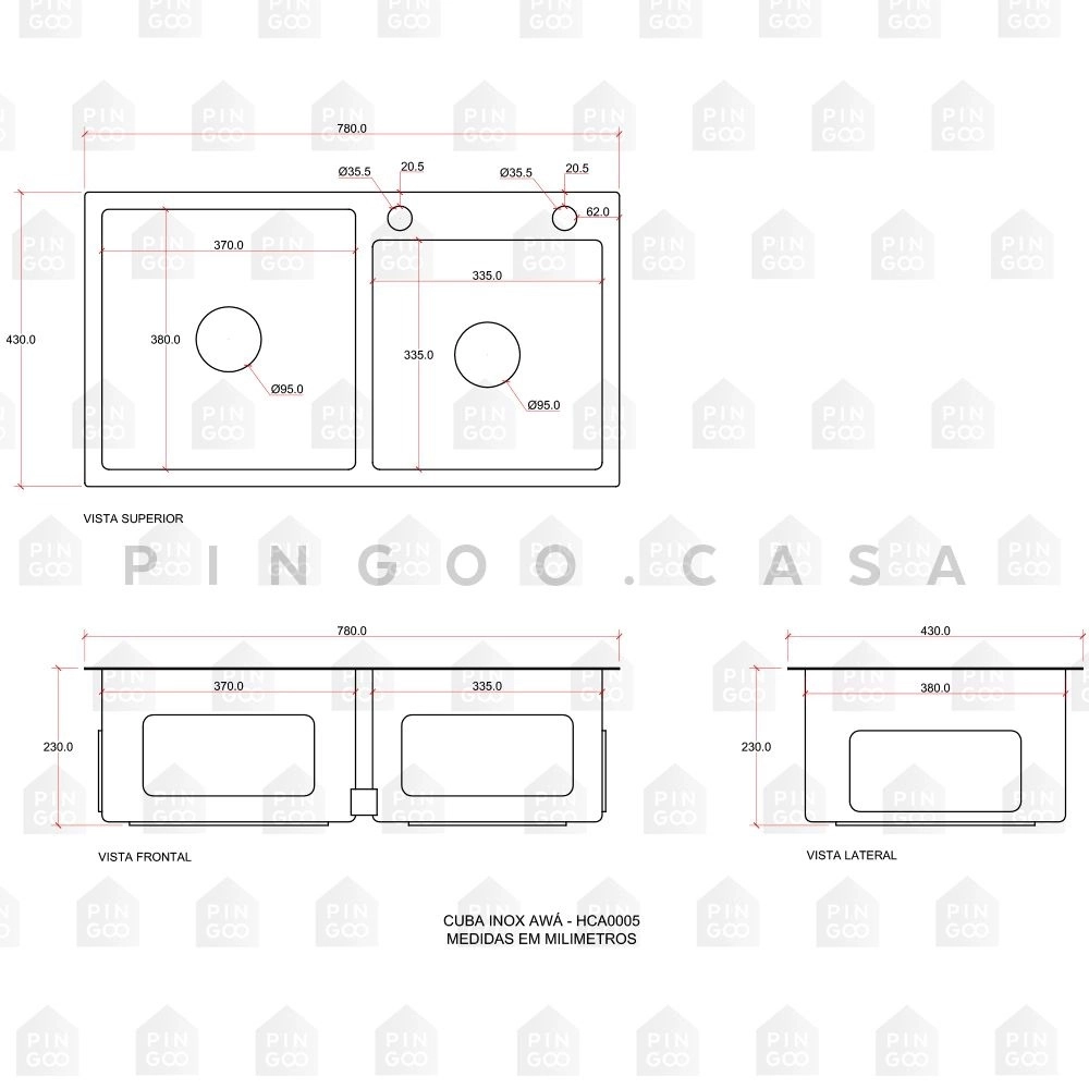 Kit Cuba para Cozinha Awá e Torneira Misturador Monocomando em Aço Inox Iriri - Prata