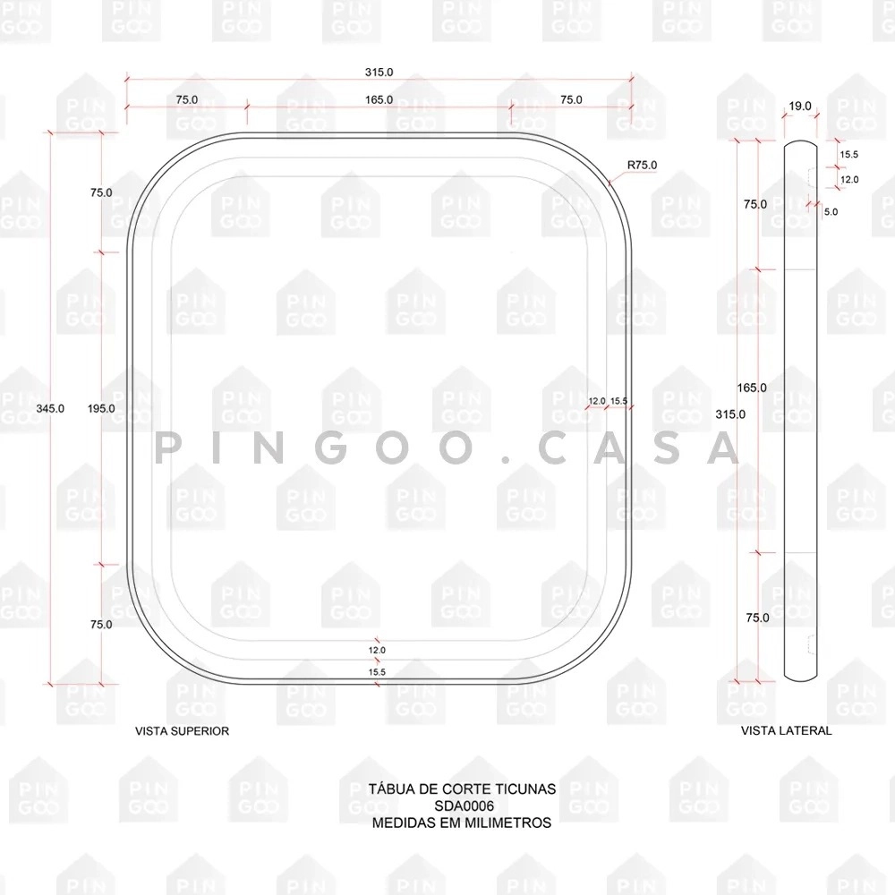 Kit Cuba para Cozinha Gourmet Pia Dupla Aço Inox com Acessórios e Tábua de Corte e Lixeira 5L Ticunas Prata