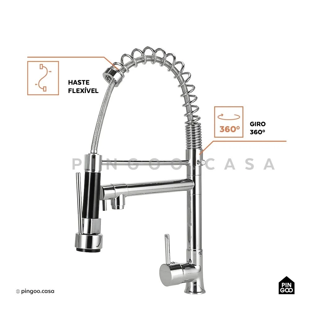 Kit Cuba para Cozinha Gourmet Pia Dupla Aço Inox com Acessórios Tábua de Corte Lixeira 5L Ticunas e Torneira Monocomando Gourmet Munim Prata