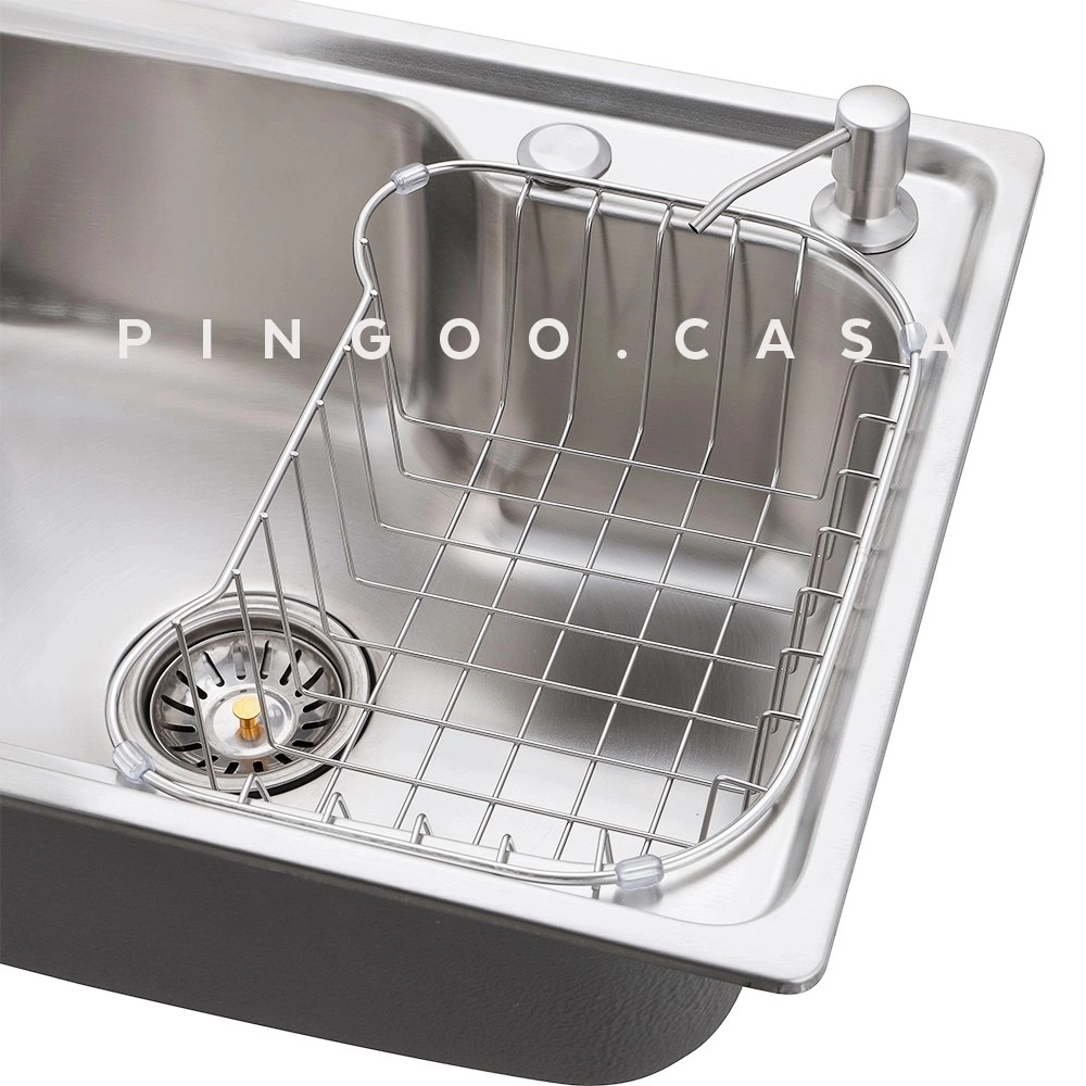 Kit Cuba para Cozinha Pia com Acessórios Matis e Torneira Monocomando Gourmet Munim Prata