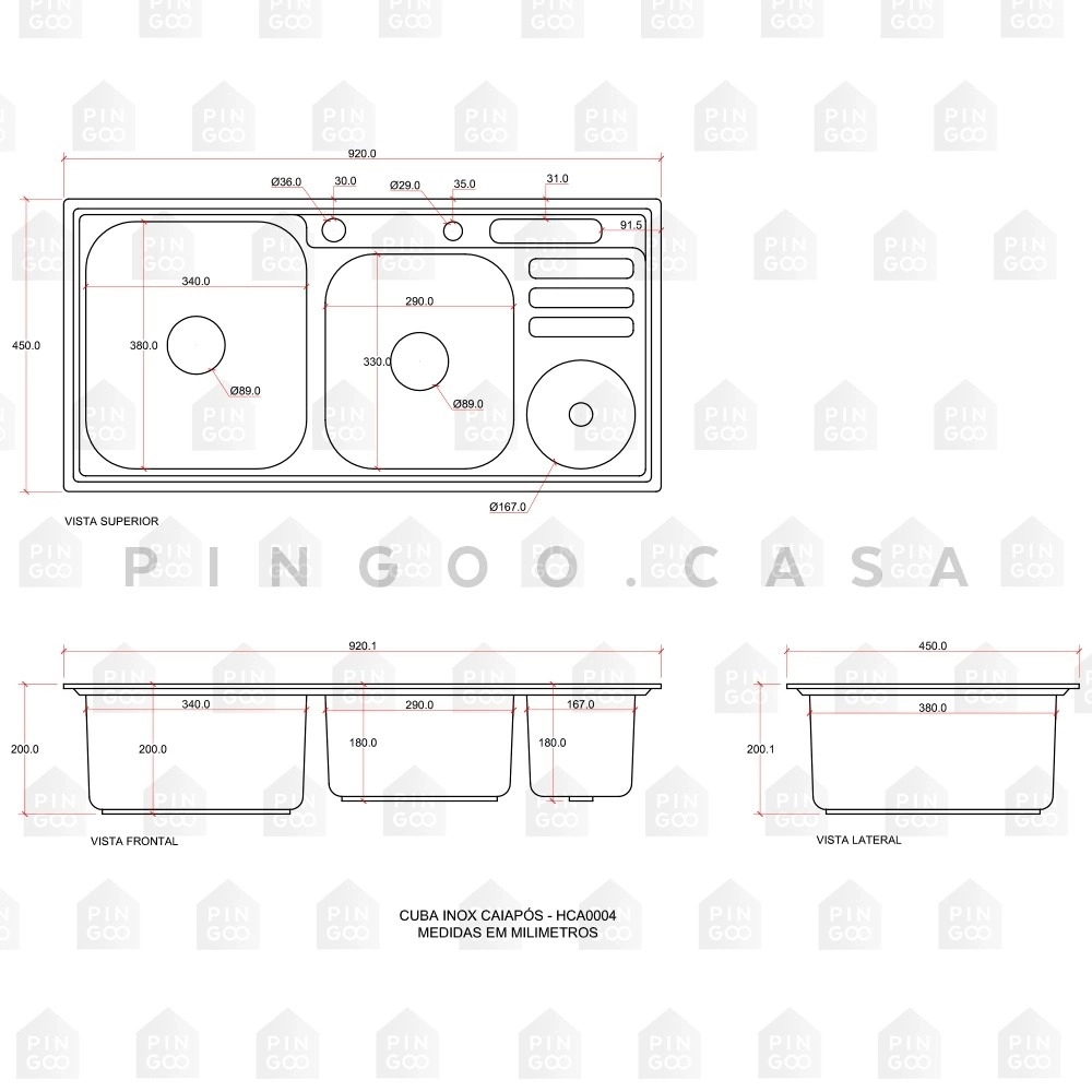 Kit Cuba para Cozinha Pia Dupla em Aço Inox com Acessórios com Lixeira Caiapós e Torneira Gourmet Munim Prata