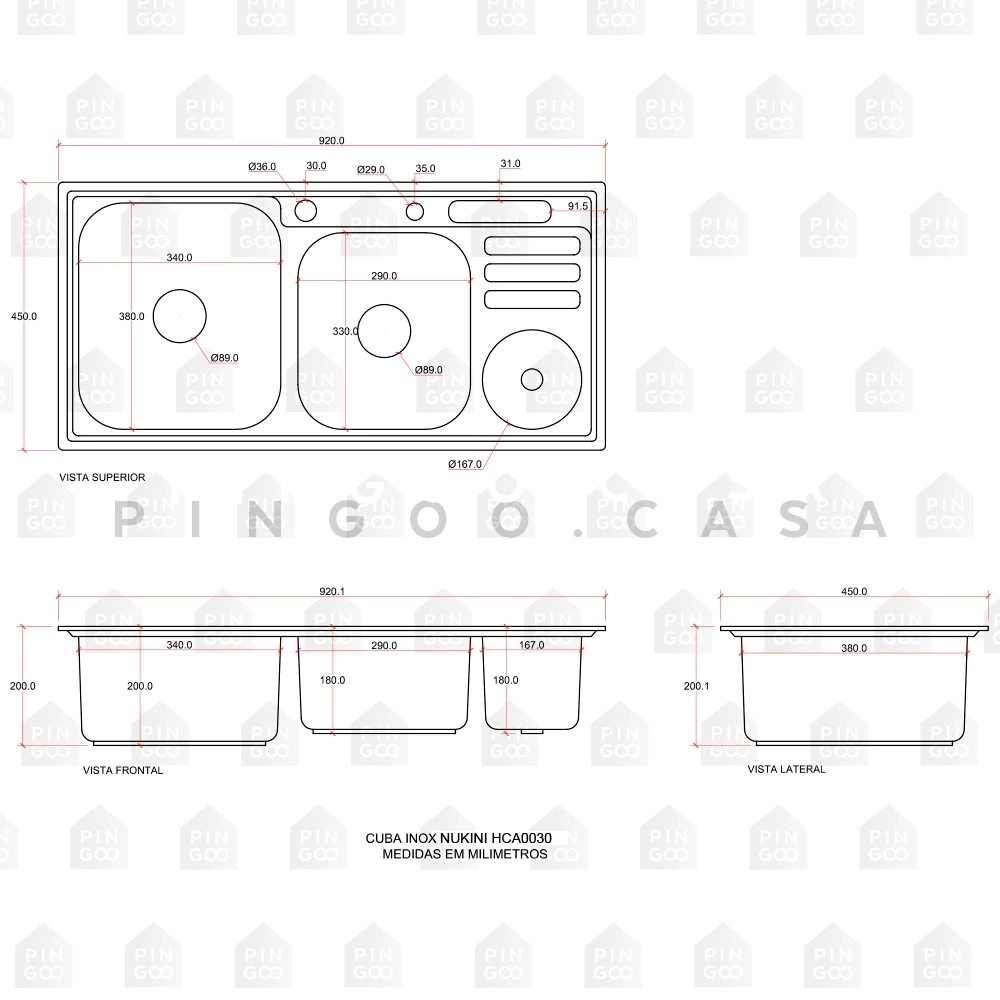 Kit Cuba para Cozinha Pia Dupla em Aço Inox com Acessórios com Lixeira Nukini e Torneira Gourmet Munim Prata