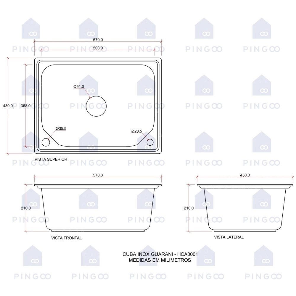 Kit Cuba para Cozinha Pia Inox Com Acessórios Guarani e Torneira Monocomando Gourmet Extensível  Iriri Prata