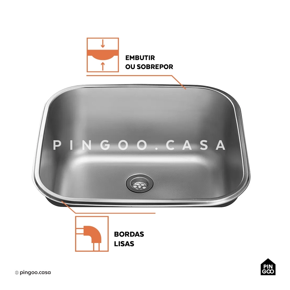 Kit Tanque Aço Inox Atikum e Torneira Capivari Prata