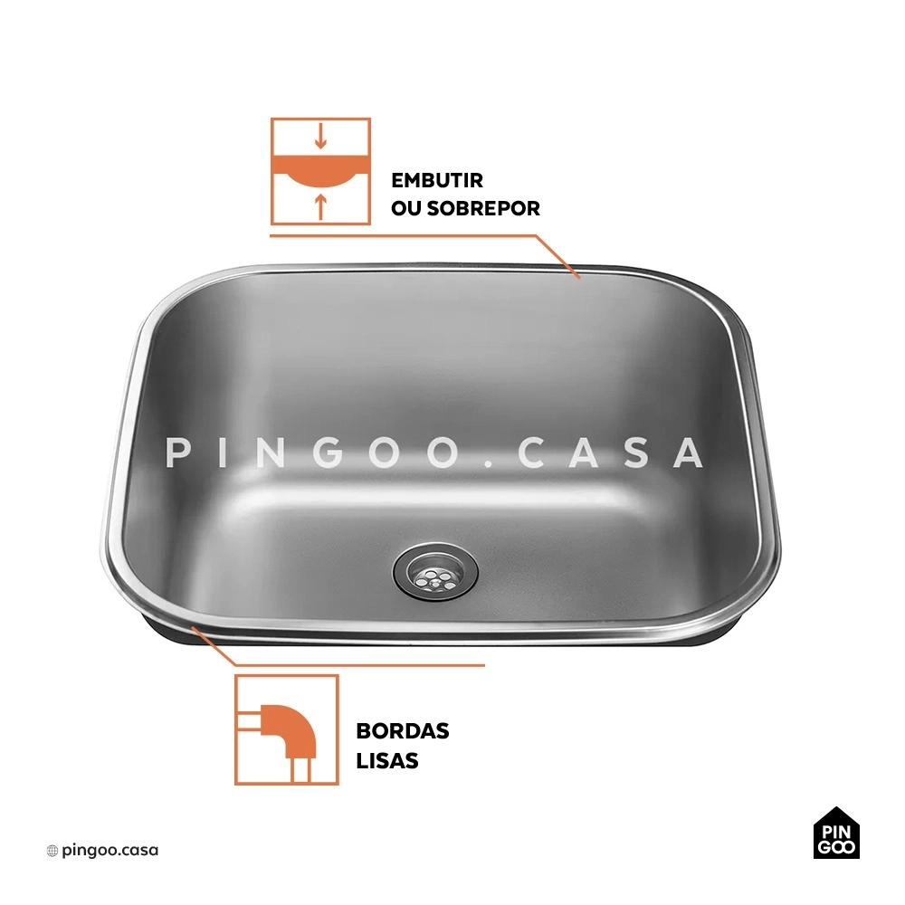 Kit Tanque Aço Inox Atikum e Torneira Paranaíba Prata