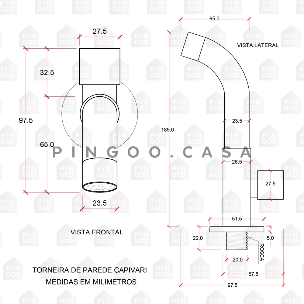 Kit Tanque Aço Inox e Torneira Capivari Prata