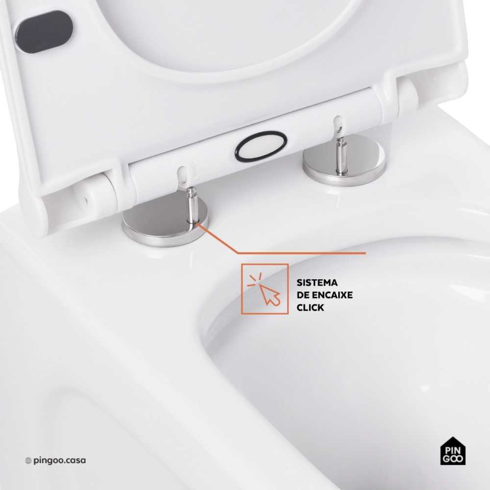 Kit Vaso Sanitário Monobloco Caixa Acoplada Barita e Ducha Manual Apa Pingoo.casa - Branco e Prata Kit Vaso Sanitário Monobloco Caixa Acoplada Barita e Ducha Manual Apa Pingoo.casa - Branco e Prata