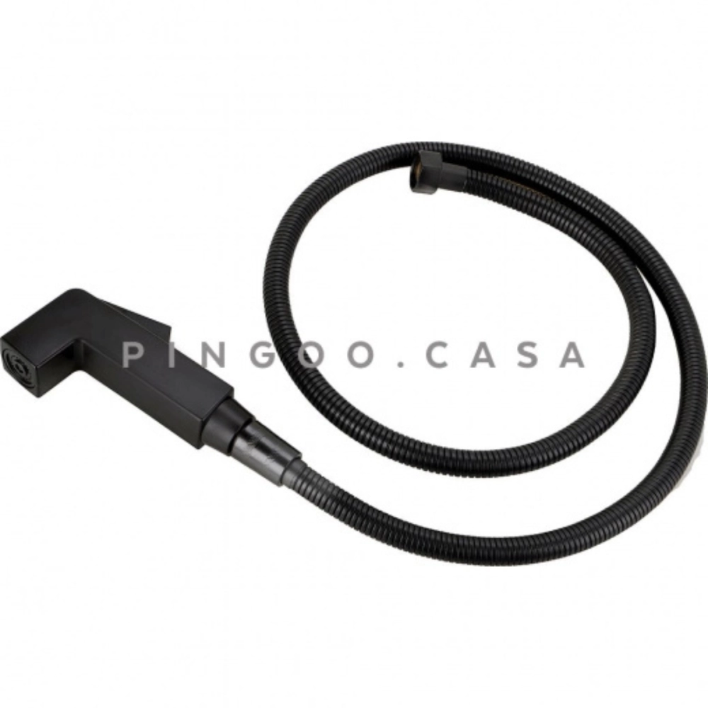 Kit Vaso Sanitário Monobloco Caixa Acoplada Barita e Ducha Manual Jacuí Pingoo.casa - Branco e Preto Kit Vaso Sanitário Monobloco Caixa Acoplada Barita e Ducha Manual Jacuí Pingoo.casa - Branco e Preto