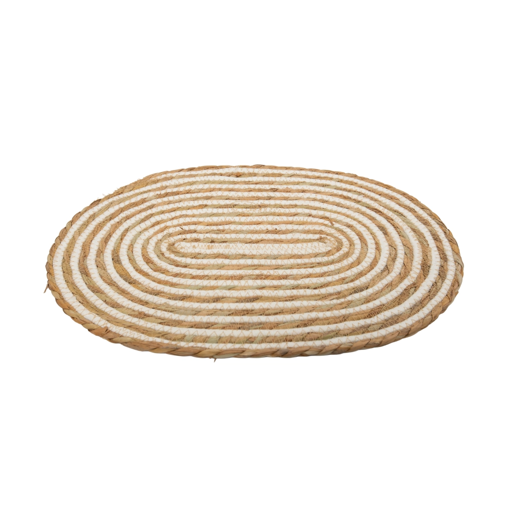 Lugar Americano Fame Juta Oval White - Mimo Style Lugar Americano Fame Juta Oval White - Mimo Style